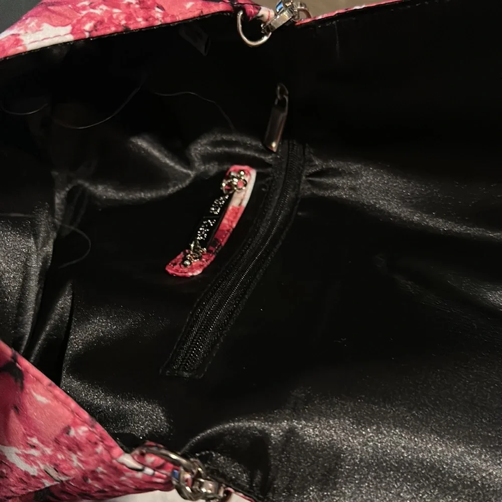 WHBM Floral Clutch with Shoulder Chain Strap - Picture 8 of 10